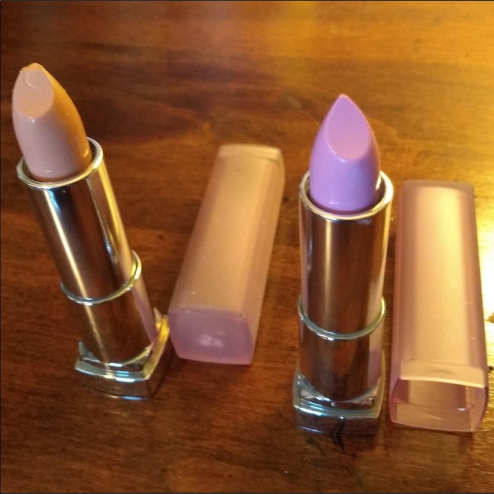 Maybelline Women’s Nude Nuances Lipstick & Flawless Fuchsia Lipstick NWT - Picture 2 of 5